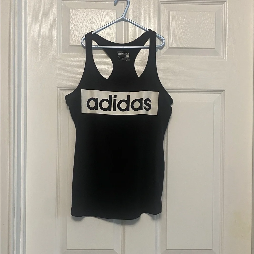Black adidas tank Climalite S